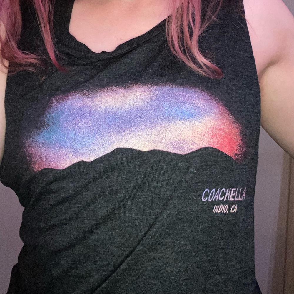 Gray 2018 Coachella tank top